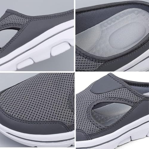 Meaboots Men's Comfort Breathable Support Sports Sandals，Outdoor Casual Non Slip Orthopedic Sneakers Walking Slip on Shoes3