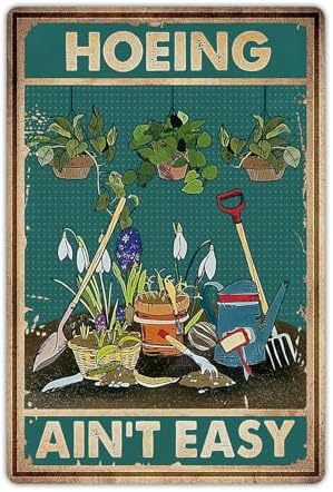 Artlunar Funny Garden Sign Outside Decor - Humorous Gardening Gift for Women Enthusiasts, 12" x 8" (980)