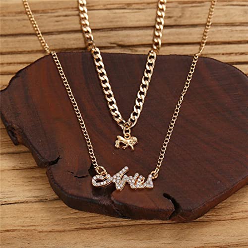 Aries Astrological Layered Necklace
