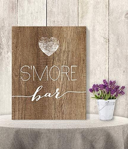 Amazon Wonbye Wood Hanging Sign Smore Bar Sign Rustic Wedding Amazon Wonbye Wood Hanging Sign Smore Bar Sign Rustic Wedding