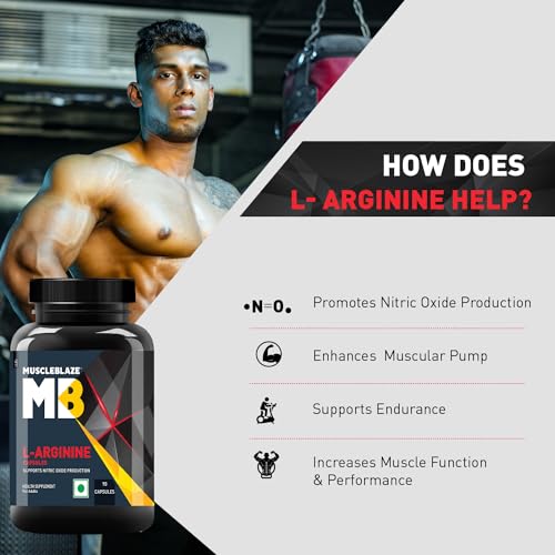 MuscleBlaze L-Arginine, 90 Capsules - Image 5