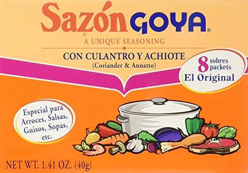 Goya Sazon Culantro/Achiote 1.41 oz (Pack of 10)