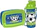 Produktbild SCOOLSTAR Lunch Set | Brotdose und Trinklasche mit Fußballmotiv | BPA Free