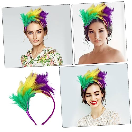 Fascinator plumes bandeau confortable pour soirée à thème - 6