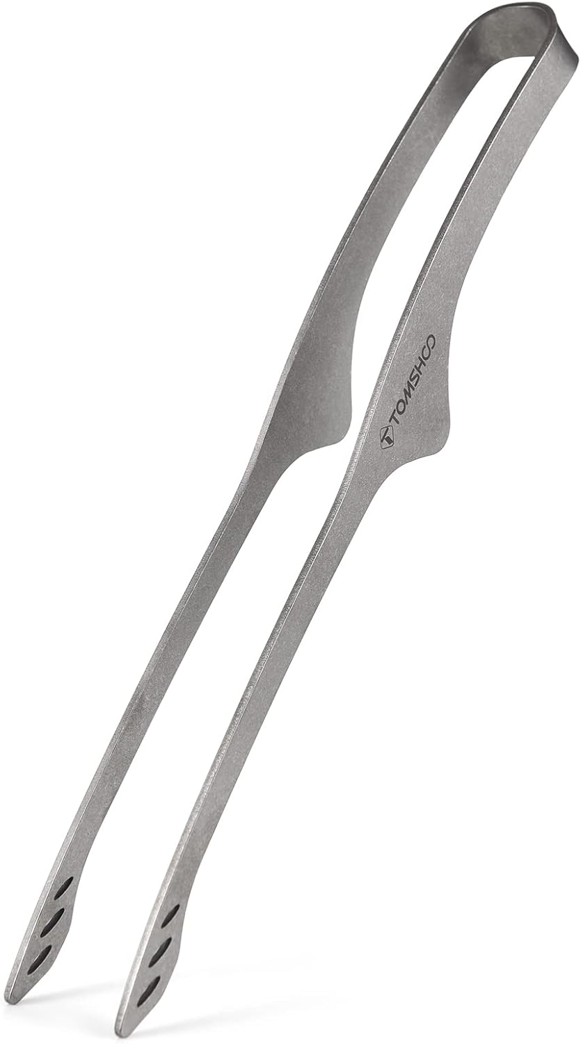 Titanium Tongs 9.2 Inch Lightweight BBQ Grill Tongs