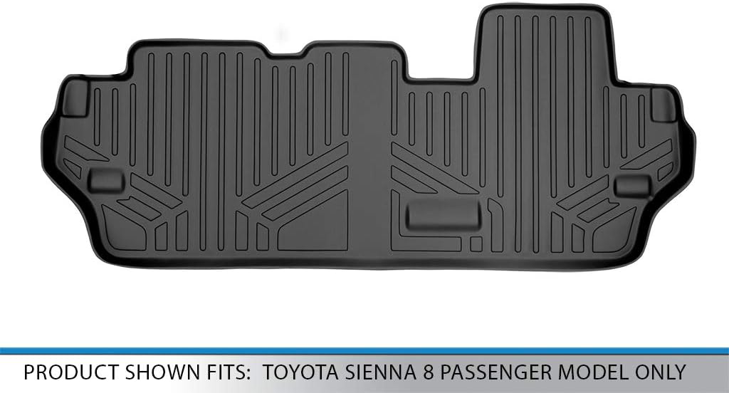 SMARTLINER Custom Fit Floor Mats 3rd Row Liner for 2011-2012 Toyota Sienna - Image 3