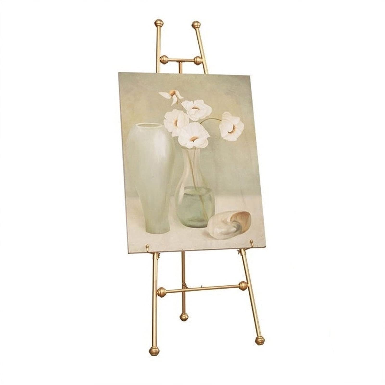 HADECOLL Tripod Metal Oil Painting Easel,Hotel Floor-Stand Promotional Poster Holder,School Studio Work Stand,Adjustable Angle And Height,Size_Name-150 Cm