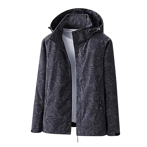 Veste de manteau avec poche à glissière en érable blouson ski homme chaud