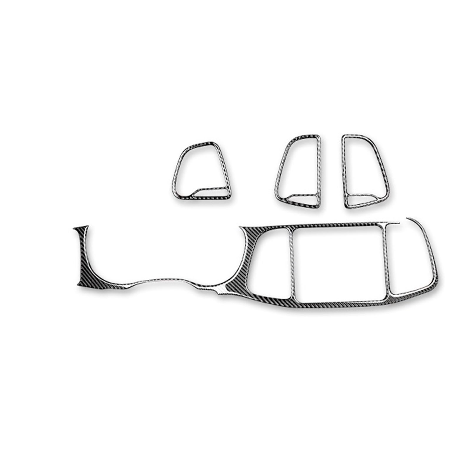 Car Trim Interior for Dodge for Challenger 2015-2023 Interior Car Gear Shift Panel Soft Carbon Fiber Sticker Interior Mouldings(Center Console)