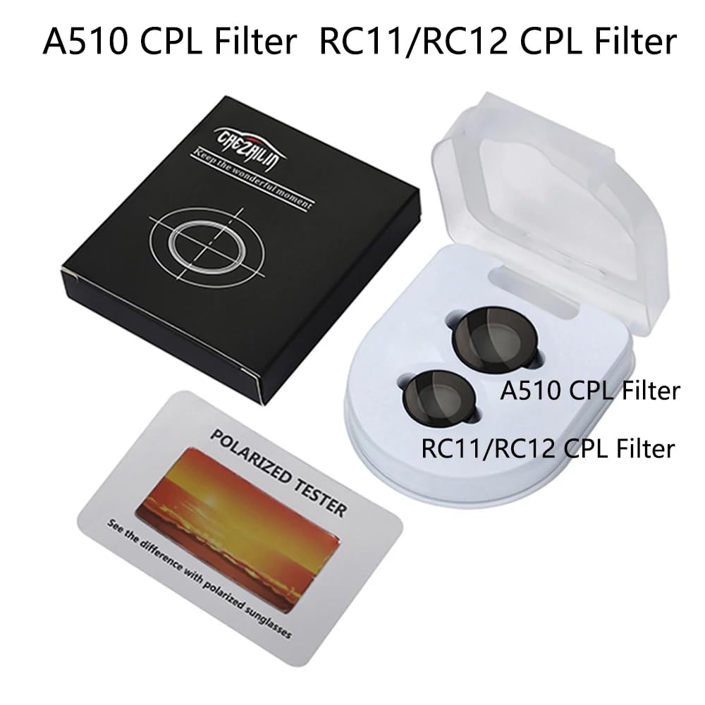 TILLMANER Lente filtro CPL per fotocamera auto 70mai A800S/A500S/A510/A200/Lite2 D10/Lite D08 - polarizzatore rotondo antiriflesso, visione notturna migliorata e riflessi ridotti (A500S/A800S