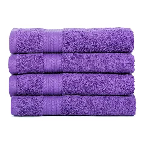 Toallas de mano Ample Decor 100% algodón morado Cover