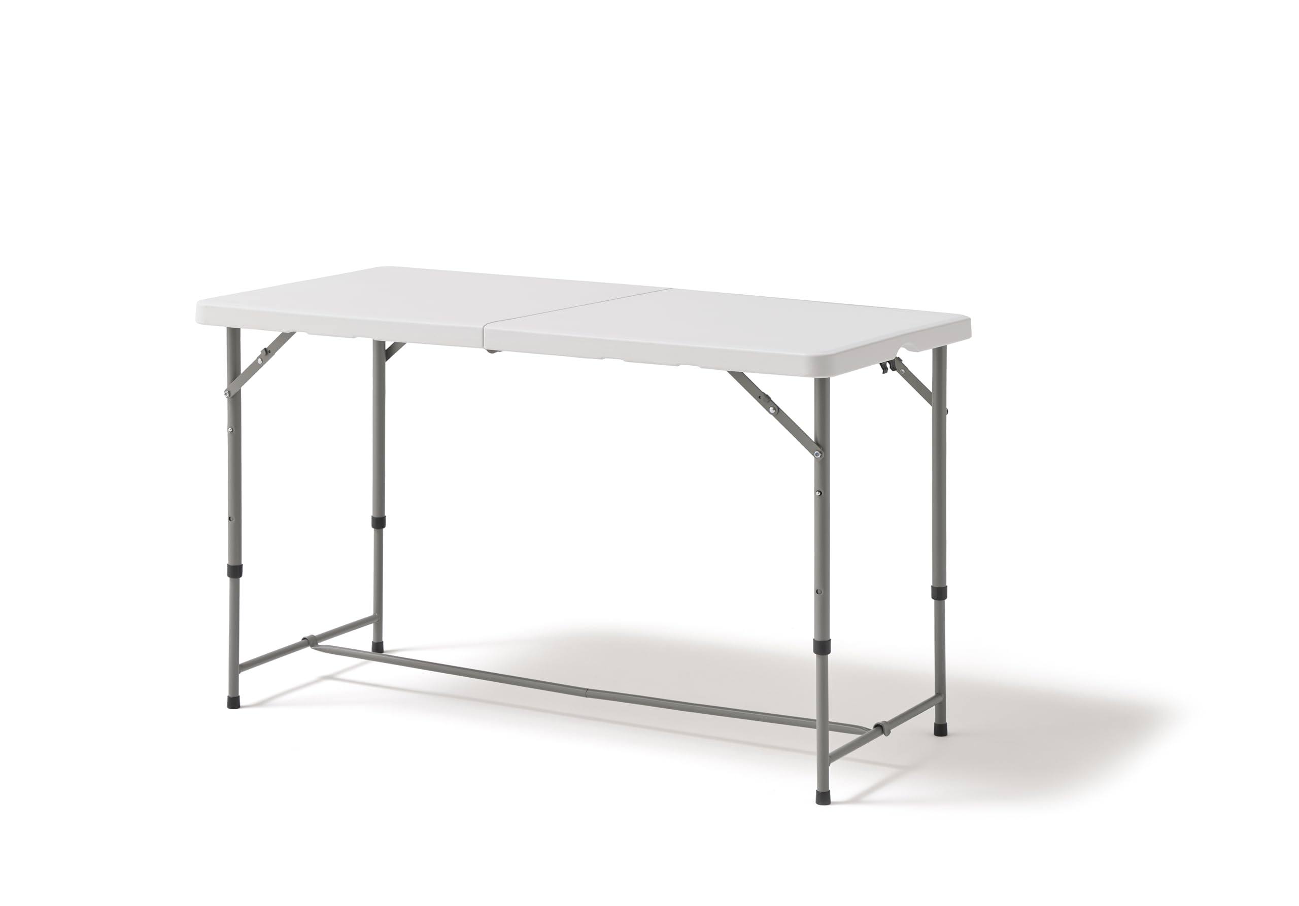 KG KITGARDEN - Mesa Plegable Portátil Multifuncional, 122x60x58/74/90cm, Blanco en oferta en Amazon