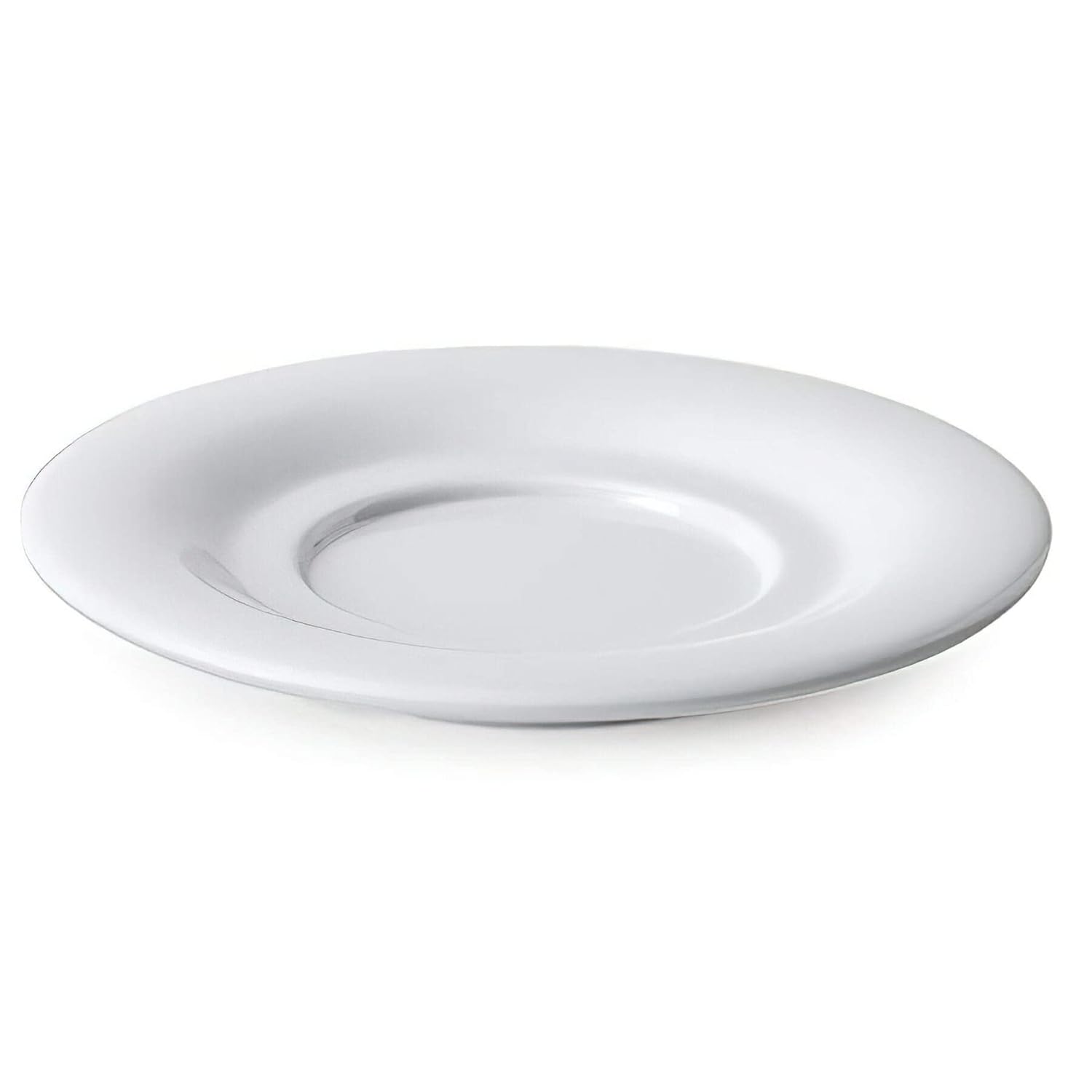 G.E.T. SU-3-DW Saucer For Coffee Cups and Mugs B-105, BC-70, 5.5", Diamond White (Set of 12)