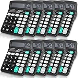 10 Pack Desktop Calculator 12 Digits Calculators with Large LCD Display Electronic Calculator Dual Power for Students Office School Home