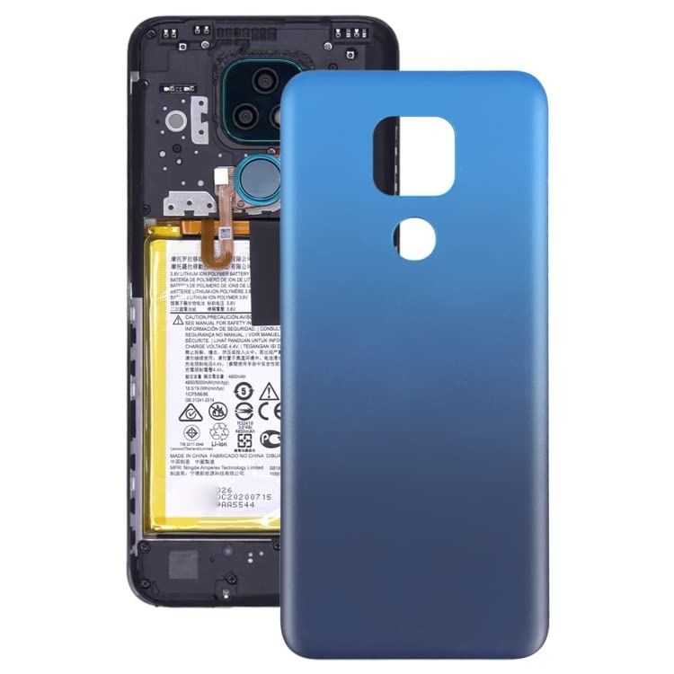 YUNCHATW Back Cover Battery Back Cover for Motorola Moto G Play (2021) (Blue) Phone Replacement