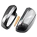 LZHDM Couverture de rétroviseur de rétroviseur, pour Audi A4 B6 B7 A6 C6 2003 2004 2006 2006 2006 2007 S4 Rétroviseur de rétroviseur Couvre-boîtes de Fibre de Carbone Couverture Noire,Bright Black