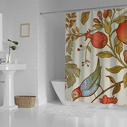 Rideau de douche 182 x 183 cm lavable en machine avec crochets en C - 4