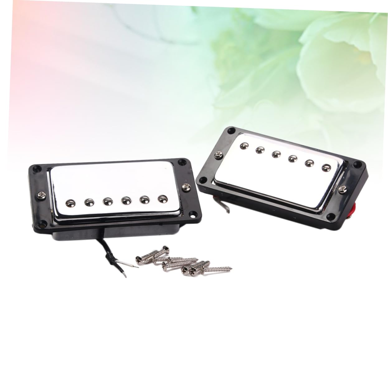 TOYANDONA Pickup Humbucker Doppia Bobina Per Chitarra Elettrica Con Pickup Al Ponte e Telaio Nero Adatto Per Chitarra Elettrica Elimina Feedback e Rumore Indesiderato e Durevole