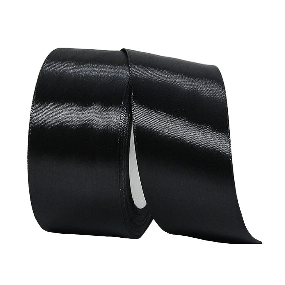 10mm Black Ribbon for Gift Wrapping,22m Fabric Thick Satin Ribbon Black Bow for Gift Wrapping,Ribbons for Balloons,Crafting,Hair,Bouquets,Wedding, Car,Presents,Cake,Christmas Party Decorations — view 107