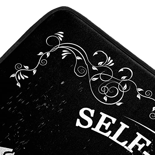 Romamigo Laundry Room Rug Runner Non Slip Laundry Mats Mudroom Laundromat Runner Farmhouse Kitchen Floor Mat Bathroom Laundry Room Decor Accessories(20 X 47 Inch, Black) #TOP5