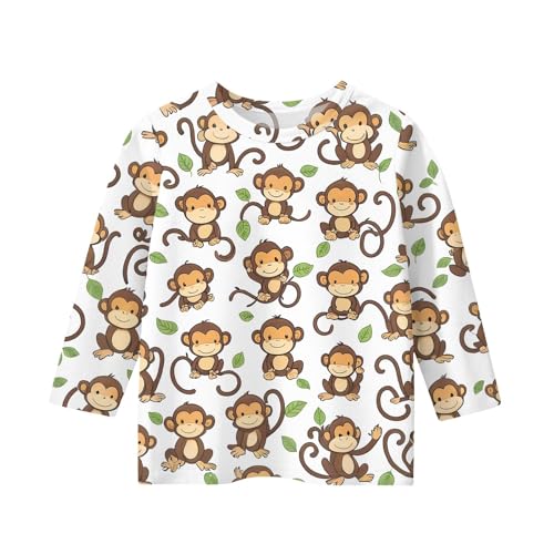 Cute Tops for Teen Girls 3/4 Sleeve Crew Neck T Shirts Graphic Blouses Half Sleeve Pullover Clothes 5-16 Years3