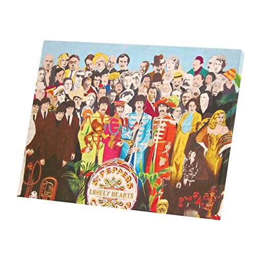 Tableau mural Impression sur Toile Les Beatles St Pepers (60 cm x 80 cm) - Les Beatles, Paul McCartney, John Lennon, RIngo Starr, George Harrison Tableau mural Impression sur Toile Les Beatles St Pepers (60 cm x 80 cm)