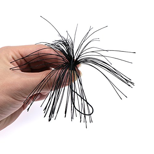 Image of VAPKER 100 Black Silky Tassels 13cm /5-Inch with 2-Inch Cord Loop for Jewelry Making, DIY Projects, Bookmarks