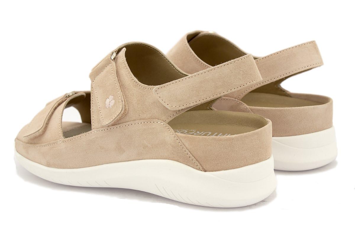 PieSanto - 260881 Sandalia Respetuosa Nobuck Marino para: Mujer