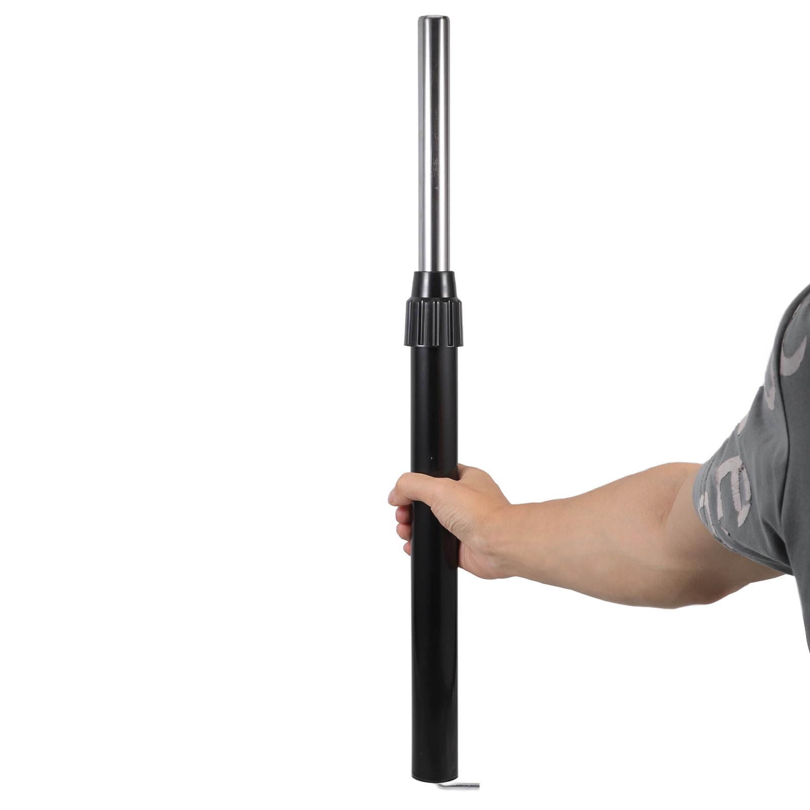 DOITOOL Asta Estensibile in Ferro Nero per Ventilatore Piantana Resistenza alla Deformazione, Compatibile Universalmente, Supporto Regolabile per Ventilatore da Terra Elegante