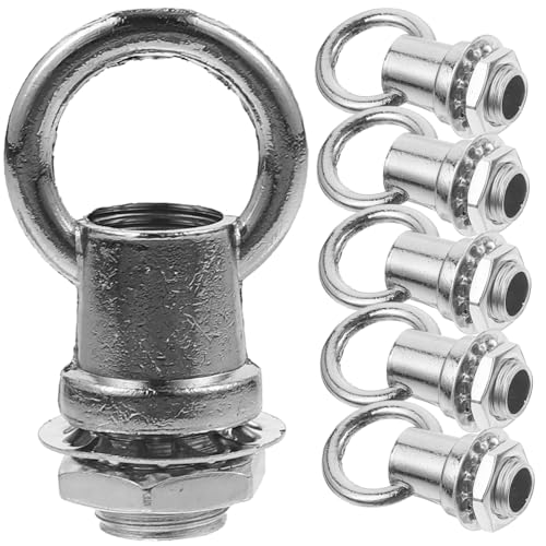 HEATSHAKING 6個 吊りフック 天井用 ネジ付き 耐久性ある製 クド型ランプナットリング ペンダントライト シャンデリアパーツ 照明器具用