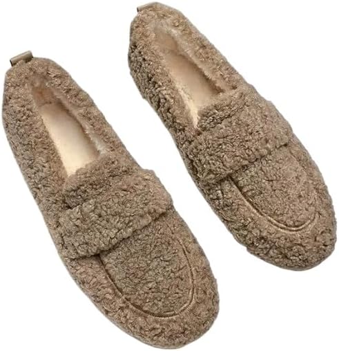 Womens Slippers Fuzzy Slip-on House Shoes Indoor Outdoor Slippers for Women
