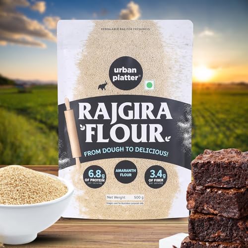 Image of Urban Platter Rajgira Atta, 500g (Amaranth Flour | Naturally Gluten-Free | Rich in Protein & Calcium | Fasting Friendly)