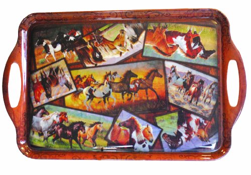 Motorhead Products Horse Collage Serving Tray