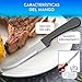 Didarenba Cuchillos carne mesa 12 piezas acero inoxidable 22 cms cuchillo sierra mesa chuletero Imagen de Didarenba Cuchillos carne mesa 12 piezas acero inoxidable 22 cms cuchillo sierra mesa chuletero
