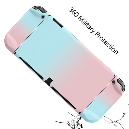 Miniatura 7 de COMCOOL Dockable Case for Nintendo Switch OLED - 9 FT Military Grade Drop Protection with Tempered Glass Screen Protector and Thumb Grips Protective