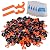 Tile Leveling System Kit with 100pcs Tile Leveler & 4 Special Wrenches & 500pcs 2mm Tile Spacers