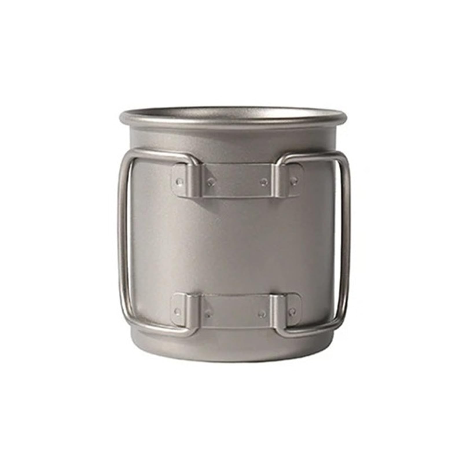 Generico Bicchiere for Acqua in Titanio da 220 ml con Coperchio Manico Pieghevole Bicchieri Campeggio Portatili for Escursionismo