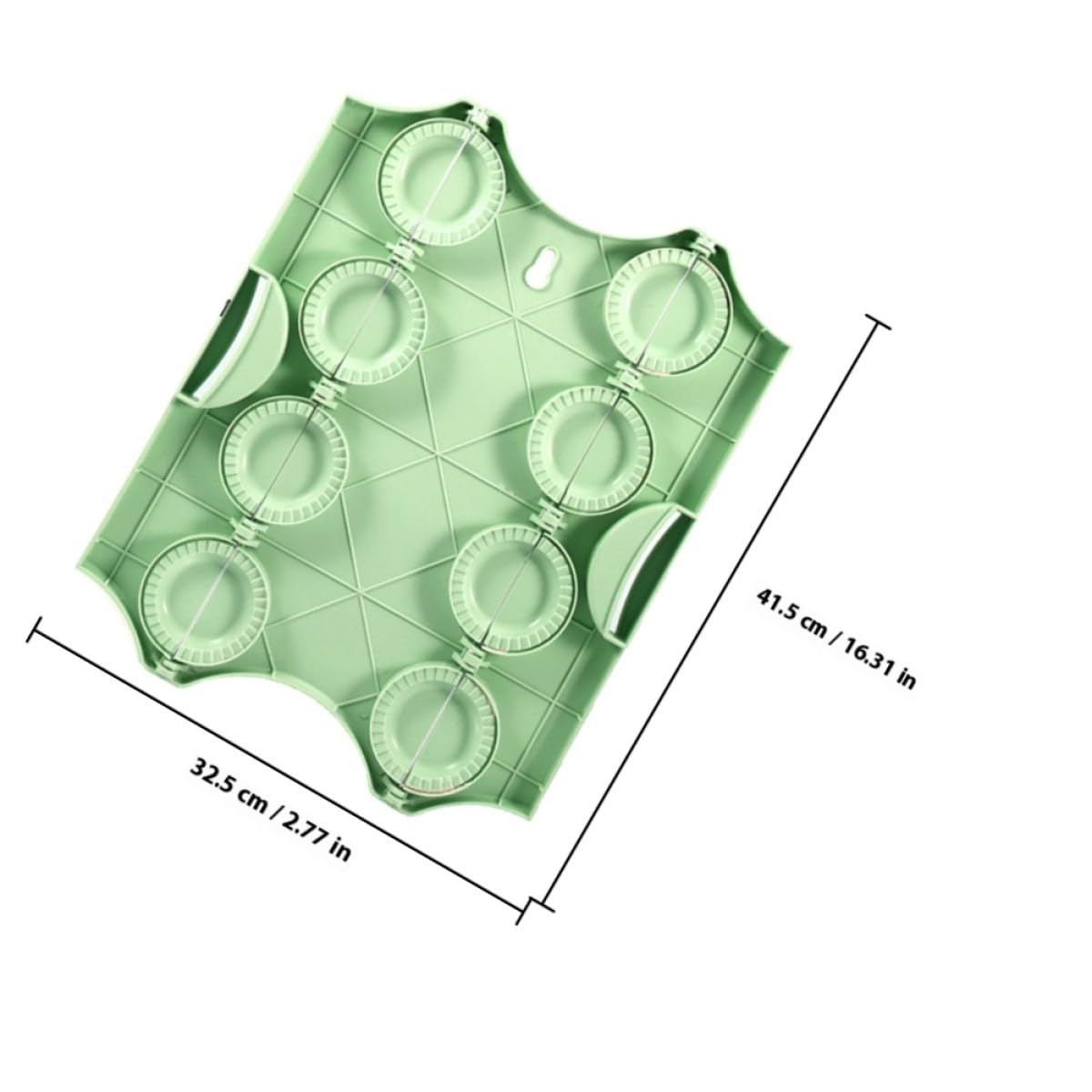 SUPVOX Molde para Hacer Empanadillas y Arepas Mango Ergonómico de Pp Verde, Fácil de Limpiar, Adecuado para Tiendas de Desayuno y Restaurantes de Dumplings