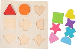 TOYANDONA 1 Conjunto De Brinquedos De Madeira Kidcraft Playset Quebra-Cabeças De Madeira Para Crianças Quebra-Cabeças De Madeira Brinquedo Educacional Forma-Jogo Brinquedos Quebra-Cabeça