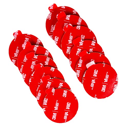 VHB 5952 アクリルフォーム 構造用接合テープ 両面テープ 業務用 屋内/屋外両用 多用途 超強力 (直径40mm, 12pcs)