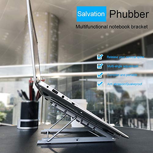 Soporte plegable para laptop con rejilla y antideslizante miniatura 4
