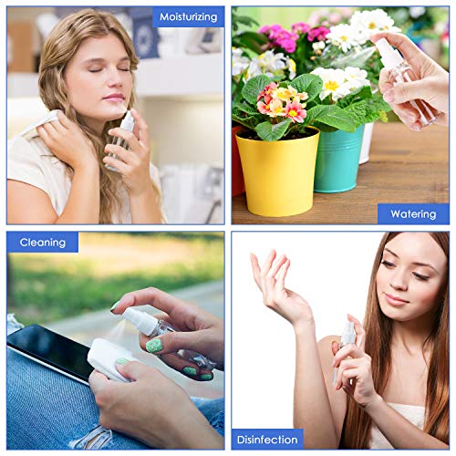 E-accexpert 24 Pcs Spray Bottles 2oz / 55ml Clear Empty Mini Mister Spray Bottles Refillable Container Pocket Size… - Image 7