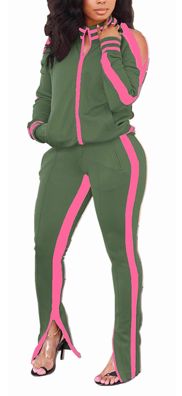 TOPONSKYWomen Casual 2 Piece Outfit Long Pant Set Sweatsuits Tracksuits