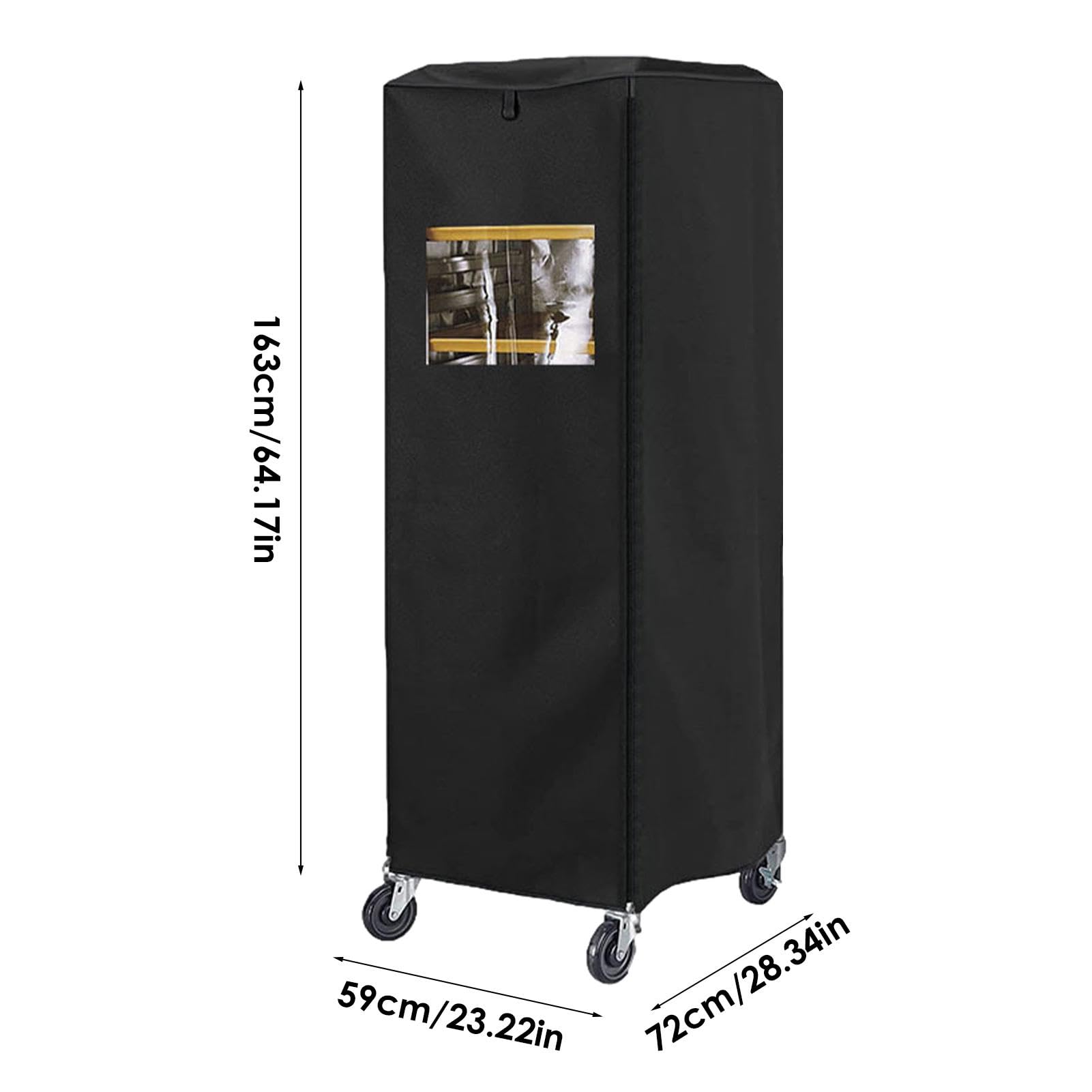 Housse pour étagère à | Housses de grille de boulangerie 420D pour de cuisson | 58,4 x 71,1 x 162,6 cm | Housses de rack simples de boulangerie anti-poussière | Housse de rack à pour