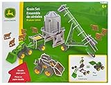 John Deere Buildable Grain Set 63 Sturdy Pieces Auger, Tractor, Skisteer