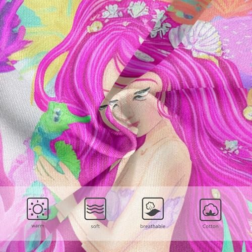 Cute Mermaid Pink Girls Underwear Toddlers 2t Cotton Little Girl Panties Fancy Kids Undies Briefs3