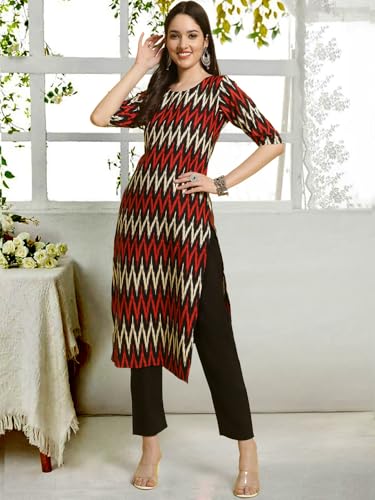 Image of Tee Projekt Straight Kurta & Pant for Women Ethnic Kurta Set for Women (Pack of 2)