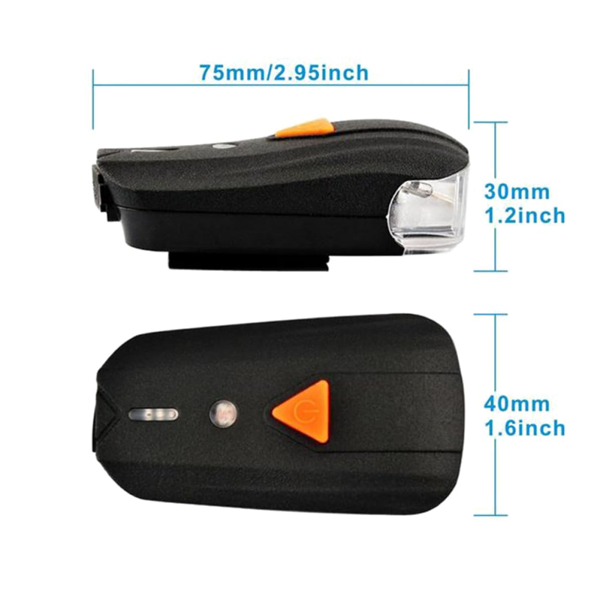 Kisangel Luz Bicicleta Led Delantera y Trasera Recargable USB para Montaña y Carretera Fácil Instalación Alta Visibilidad De Carga Seguridad Infantil y Adultos