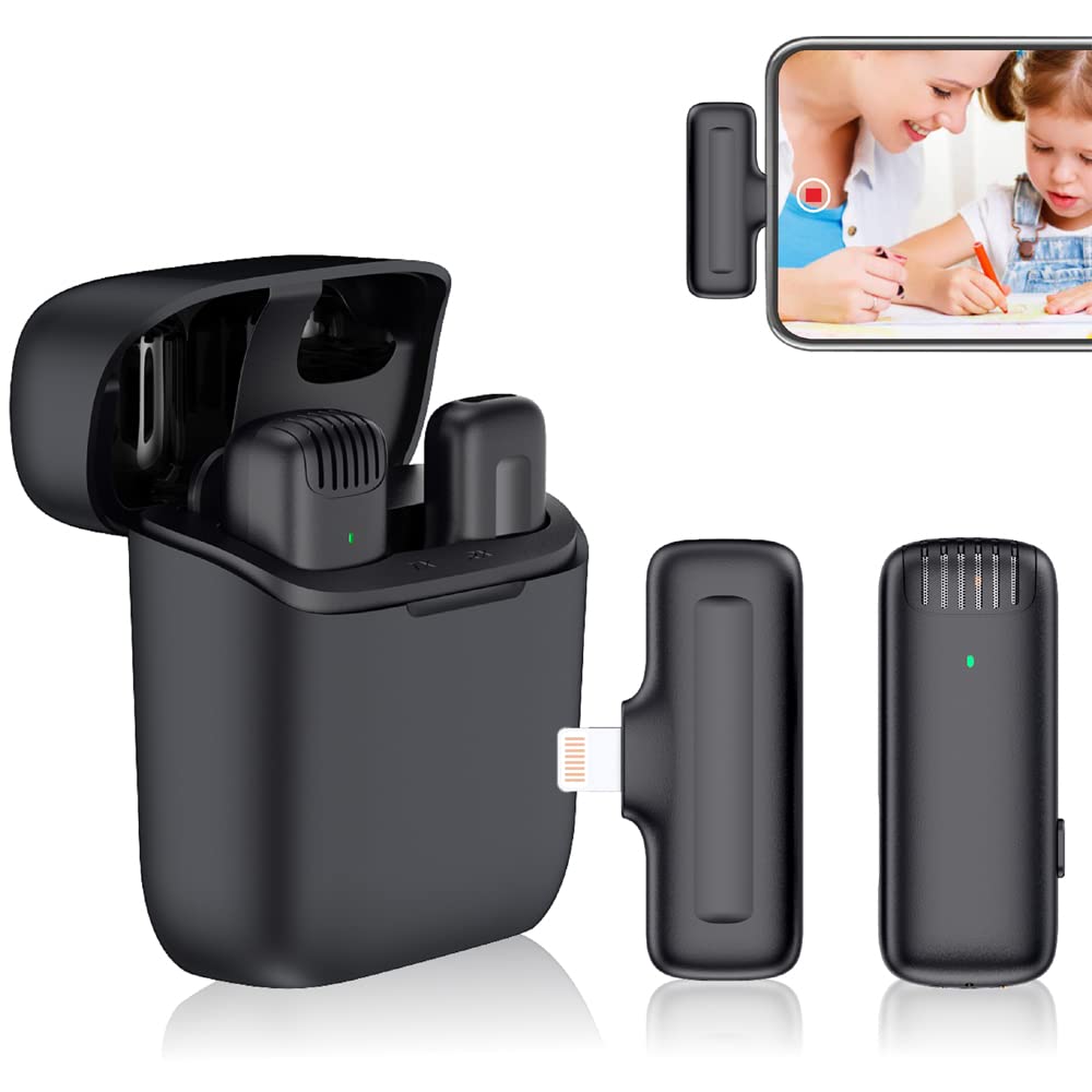 Photo 1 of 4 PACK-White Leopard Light Gray Soft Phone Case for Apple iPhone 14 Pro 6.1" Built-in Bumper Women Cute Stylish Cover for iPhone 14Pro - 6.1 inch 3 PACK/Mayvilife Wireless Lavalier Microphone Compatible with iOS Smart Phone Video Recording, Wireless Clip