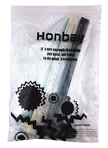 Honbay 4Pcs Mini Double Scale Plastic Vernier Caliper Ruler Measuring Tool #TOP6